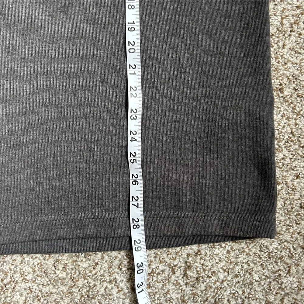 Banana Republic Grey Quarter Zip Pullover Sweatshirt Casual Large Elbow Patch